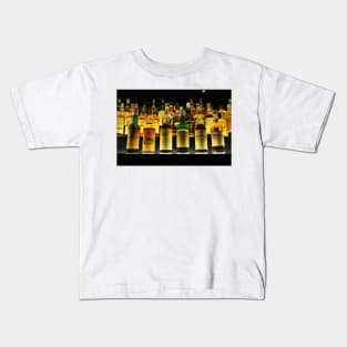 Collection of Whisky Bottles Kids T-Shirt